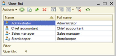 Fig. 45. List of users
